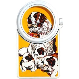 LE CLIP Wanduhr Mega, Swiss Edition, Bernhardiner, Barry