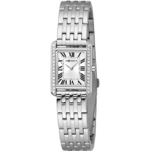 M-WATCH Rechteckig mit römischen Zahlen, silber