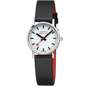 MONDAINE Classic 30, Bahnhofsuhr SBB, poliert