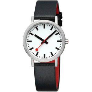 MONDAINE Classic 36, Bahnhofsuhr Pure - ohne Logo