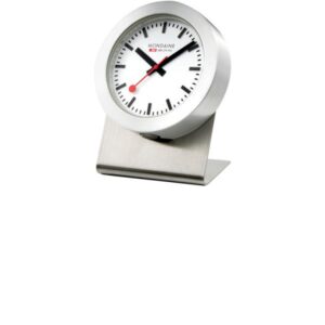 MONDAINE Magnet Clock Quartz, kleine SBB Bahnhofs Tischuhr