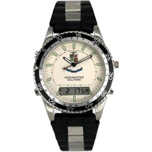 NORTH EAGLES® Pluton Digi-Analog NOS Quartzuhr weiss