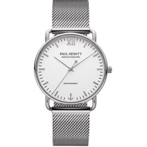 PAUL HEWITT Armbanduhr Sailor 39, Solar Edelstahl weiss