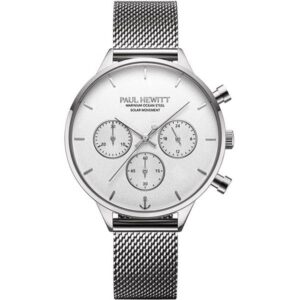 PAUL HEWITT Chronograph Oceanpulse 40, Solar Edelstahl weiss