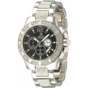 RENDEX Bling-Bling XL Chronograph, Quartzuhr Stahl schwarz