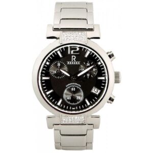 RENDEX Crystals Chronograph, Quartzuhr Edelstahl