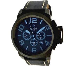 RENDEX Deep Blue, XL Quartz Chronograph schwarz/blau