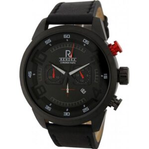 RENDEX Design XL Chronograph, Quartzuhr schwarz