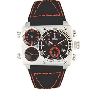 RENDEX Multitime XXL, Dreizeitenuhr Chronograph, Stahl