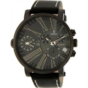 RENDEX Multitime XXL, Zweizeitenuhr Chronograph, schwarz