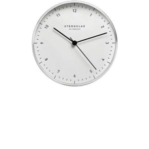 STERNGLAS Zirkel 25 Silent Quartz Wanduhr grau/weiss