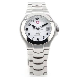 SWISS ARMY Officier Quartzuhr, weiss