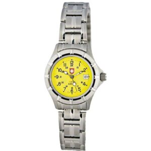SWISS ARMY Team Quartzuhr, klein gelb