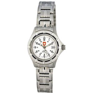 SWISS ARMY Team Quartzuhr, klein weiss