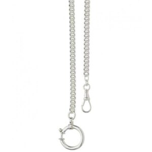 Taschenuhrkette, Panzerkette Silber 4mm rund