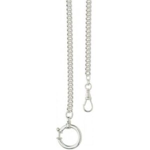 Taschenuhrkette, Panzerkette Silber 5mm rund