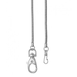Taschenuhrkette, Schlangenkordel Mondaine chromé