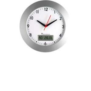 TFA Digi-Analog, Funkwanduhr mit Datum + Wochentag