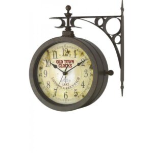 TFA Thermo-Clock, drehbare Wanduhr für drinnen und draussen mit Thermometer