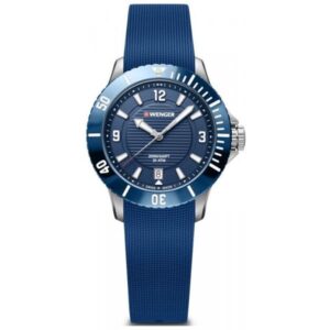 WENGER Seaforce 36, kleine Taucheruhr blau