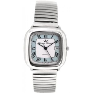 YONGER BRESSON Stretch Römisch, Armbanduhr, himmelblau