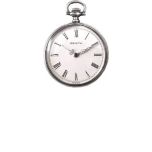 ZENITH Schützenuhr, Handaufzug Anhängeuhr Silber, Hans Erni