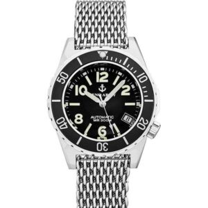 ZENO Army Diver Automatik, Taucheruhr 300m, Mesch