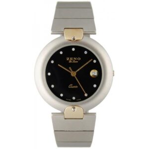 ZENO, Fashion XL Quartzuhr bicolor schwarz