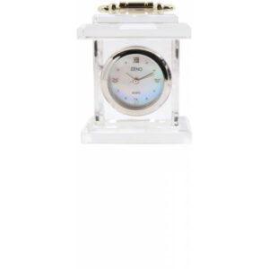 _ZENO Miniaturuhr aus Bleikristall, Quartz Tischuhr klein