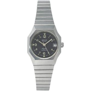 ZENO Octo Saphir 25 Damenuhr Edelstahl mit Datum