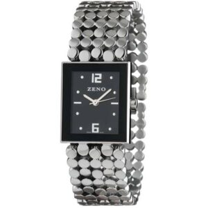 ZENO, Royal Damenuhr Quartz, Edelstahl schwarz