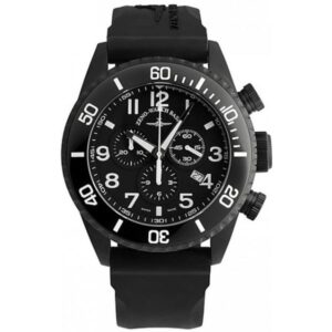 ZENO-WATCH BASEL, Diver Ceramic Chrono Quartz, Stahl schwarz