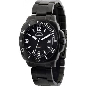 ZENO-WATCH BASEL, Diver Look, Quartzuhr, schwarz