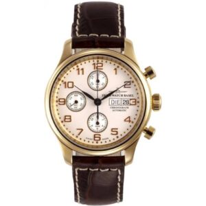 ZENO-WATCH BASEL, NC Retro Chronograph vergoldet
