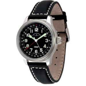 ZENO-WATCH BASEL, Pilot Automatik Fliegeruhr Pointer Date