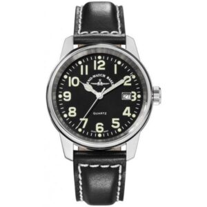 ZENO-WATCH BASEL, Pilot Classic Fliegeruhr Edelstahl poliert