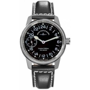 ZENO-WATCH BASEL, Pilot Classic Titan 24 Stundenanzeige Handaufzug