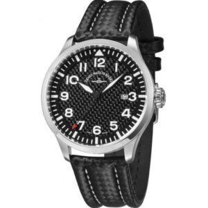ZENO-WATCH BASEL, Pilot Navigator Quartz Fliegeruhr Carbon