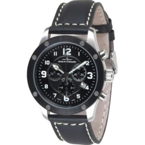 ZENO-WATCH BASEL, Pilot Precision Chrono Screws 5030 schwarz