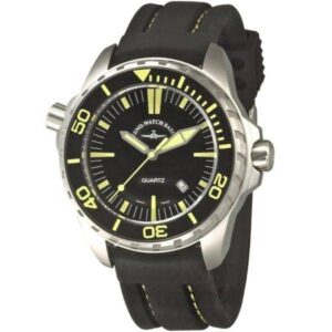 ZENO-WATCH BASEL, Pro Diver II, XL Quartz Taucheruhr schwarz-gelb