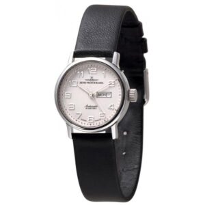 ZENO-WATCH BASEL, Retro Femina, Automatik Uhr, Tag Datum, weiss