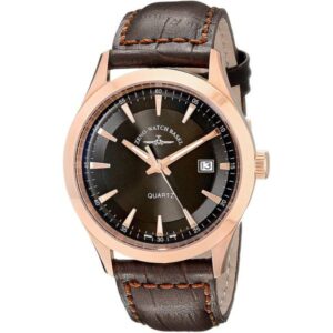 ZENO-WATCH BASEL, Retro Gentlemen, Quartz Uhr vergoldet, schwarz