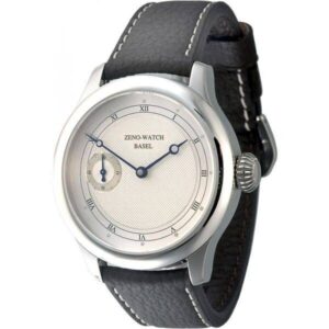 ZENO-WATCH BASEL, Retro Revue, Handaufzug Uhr mit altem 8 Tagewerk