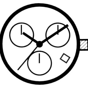 Kleinuhrwerk Quarz ETA G15.211 KLS, D4, CHR
