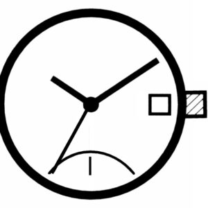 Kleinuhrwerk Quarz Miyota GP01 SC, D3, 2. Zeitzonen-Z.