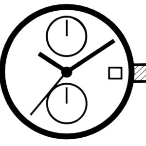 Kleinuhrwerk Quarz Japan VD51 KLS, D3, CHR