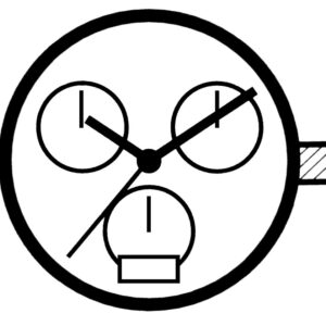 Kleinuhrwerk Quarz Ronda 5050.B KLS, CHR, Big Date 6