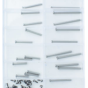 Riemenstifte Sortiment Edelstahl Länge 8,00-19,00mm Ø 1,20mm, Inhalt 24 Stk. zum Schrauben