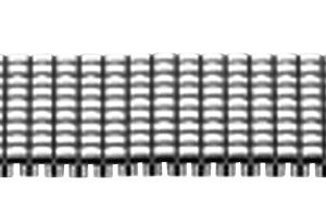 Flex-Metallband Edelstahl 12-14mm weiß poliert/mattiert mit Wechselanstoß