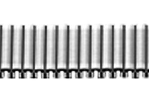 Flex-Metallband Edelstahl 16-18mm weiß PVD, poliert/mattiert mit Wechselanstoß